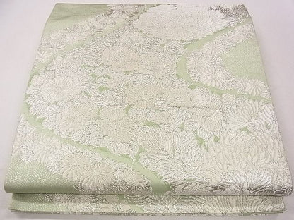 平和屋着物◎六通柄袋帯 舞花文 銀糸 逸品 CAAE4265eg
