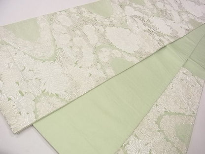 平和屋着物◎六通柄袋帯 舞花文 銀糸 逸品 CAAE4265eg