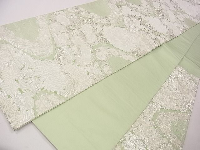 平和屋着物◎六通柄袋帯 舞花文 銀糸 逸品 CAAE4265eg