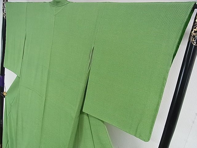 平和屋本店●極上 人間国宝 小宮康孝 江戸小紋 四つ菱 高島屋扱い 逸品 未使用 DZAA0998kh4