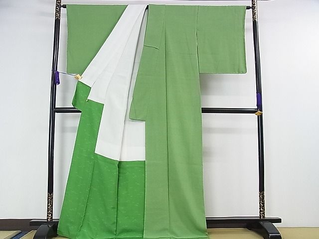 平和屋本店●極上 人間国宝 小宮康孝 江戸小紋 四つ菱 高島屋扱い 逸品 未使用 DZAA0998kh4