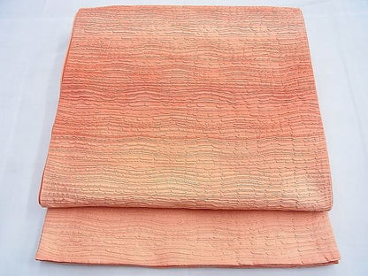 平和屋着物◎六通柄袋帯 ふくれ織 霞文 逸品 BAAF0970ow