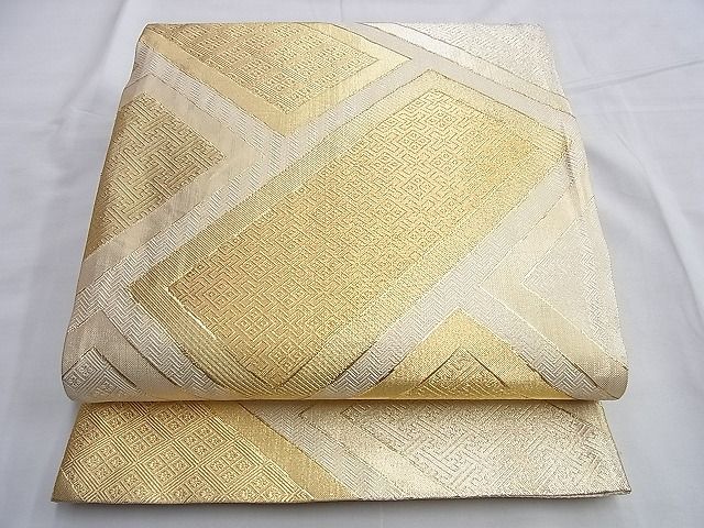 平和屋着物◎佐賀錦　六通柄袋帯　吉祥文　金糸　逸品　BAAF6810ow