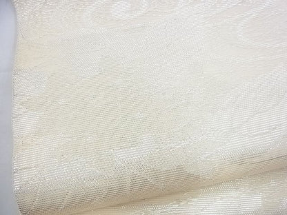 平和屋着物■夏物 六通柄袋帯 流水草花文 銀糸 逸品 BAAF2267du