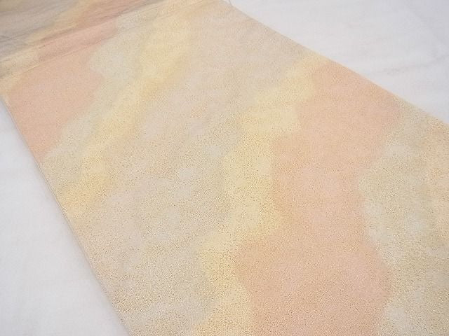 平和屋着物◎西陣 全通柄袋帯 砂子綴れ 道長文様 金糸 逸品 BAAF3621fk