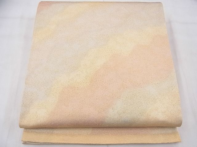 平和屋着物◎西陣 全通柄袋帯 砂子綴れ 道長文様 金糸 逸品 BAAF3621fk