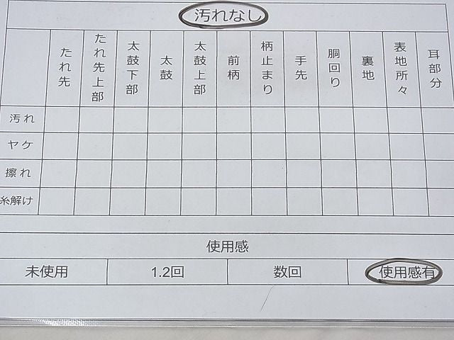 平和屋着物◎太鼓柄袋帯 紬地 切嵌 遠山文様 逸品 BAAF3623fk