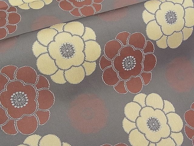 平和屋本店●極上　最高級　人間国宝　北村武資　経錦　六通柄袋帯　舞花文　逸品　未使用　CYAA0130s4