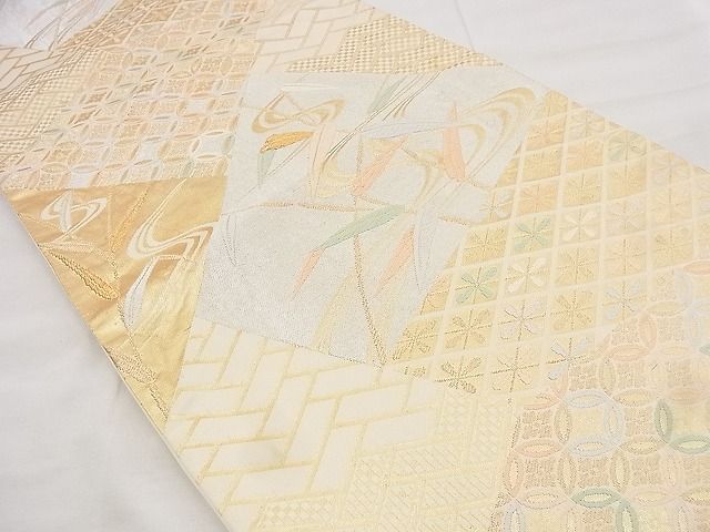 平和屋着物◎六通柄袋帯 唐織 吉祥文 金銀糸 逸品 BAAF1480qt