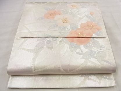 平和屋着物◎六通柄袋帯 唐織 草花文 金糸 引箔 やまとオリジナル 逸品 BAAF1533qt