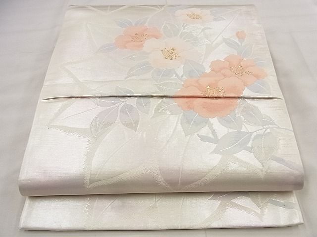 平和屋着物◎六通柄袋帯 唐織 草花文 金糸 引箔 やまとオリジナル 逸品 BAAF1533qt