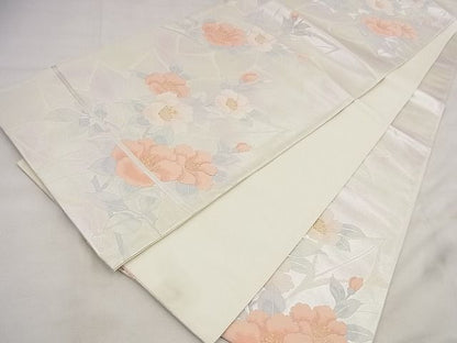 平和屋着物◎六通柄袋帯 唐織 草花文 金糸 引箔 やまとオリジナル 逸品 BAAF1533qt