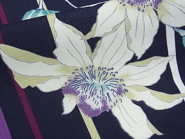 平和屋本店■極上　夏物　撫松庵　訪問着　セオアルファ　枝花文　洗える着物　CYAA0192s4