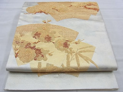 平和屋着物◎六通柄袋帯 松竹梅 金糸 引箔 逸品 BAAF2225du