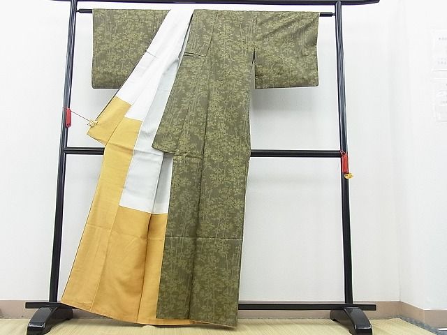 平和屋着物■上質な紬 樹林文 逸品 BAAE4799vj