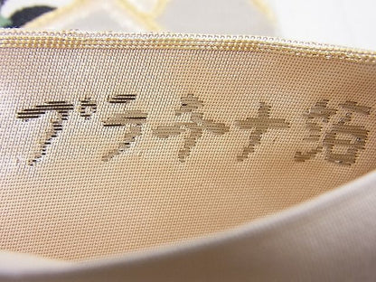 平和屋着物◎六通柄袋帯 唐織 慶長小袖 プラチナ箔 逸品 BAAF2566ea