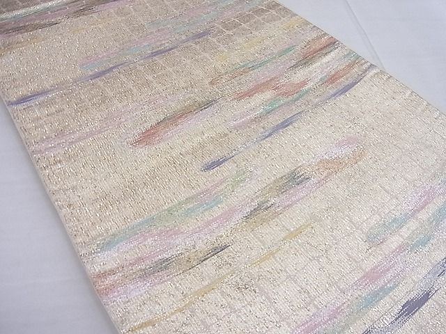 平和屋着物◎六通柄袋帯 霞文 金銀糸 逸品 BAAF2677ea