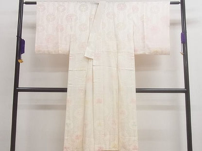 平和屋着物■上質な長襦袢 無双仕立て 立涌草花地紋 逸品 CAAE2642ev