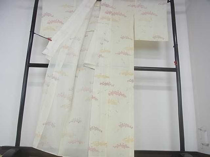 平和屋着物■夏物 小紋 絽 草花文 逸品 DAAE9084ar