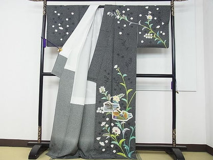 期間限定セール40％off●極上　人間国宝　羽田登喜男　TOKIOetTOKI　訪問着　鴛鴦　たたき染め　金彩　逸品　未使用　CZAA0460s4