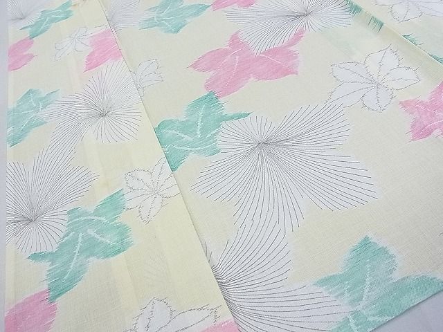 平和屋着物■夏物　小紋　舞花文　洗える着物　DAAE3308fe
