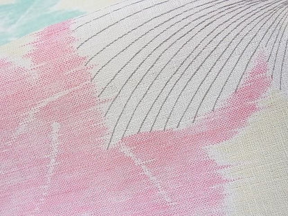 平和屋着物■夏物　小紋　舞花文　洗える着物　DAAE3308fe