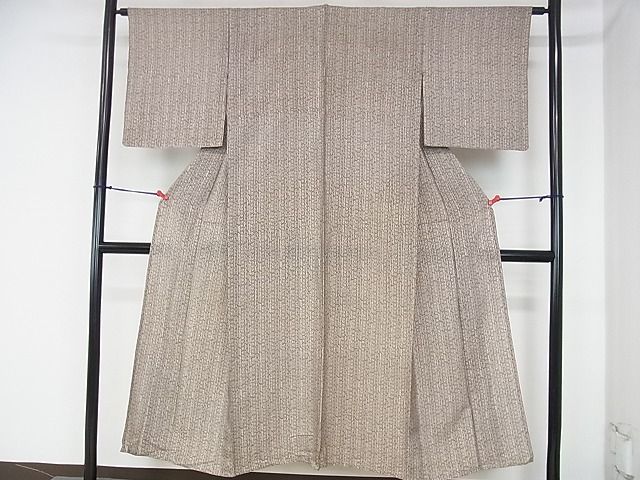 平和屋着物■夏物　小紋　絽　抽象文様　逸品　DAAE5630op