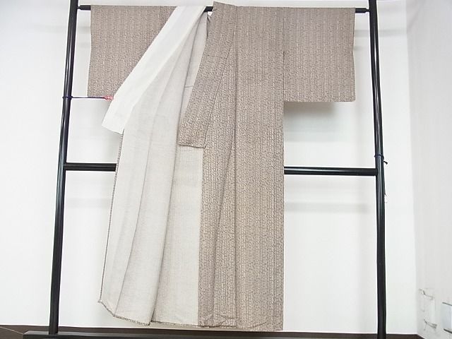 平和屋着物■夏物　小紋　絽　抽象文様　逸品　DAAE5630op