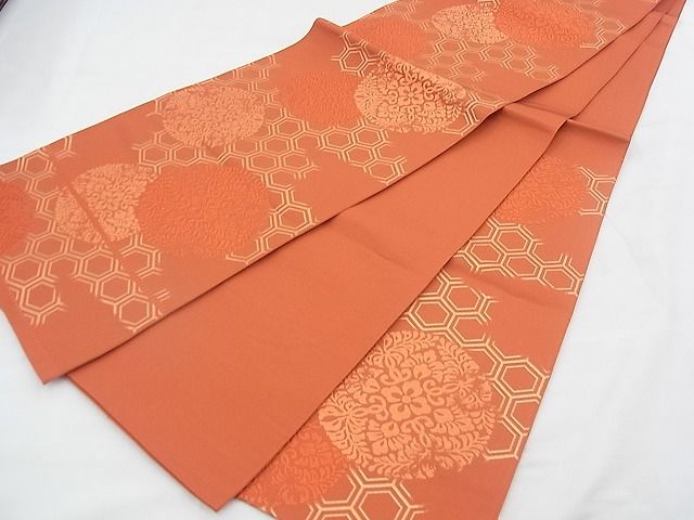 平和屋着物◎六通柄袋帯 唐織 亀甲華文彩 逸品 BAAF0526jm