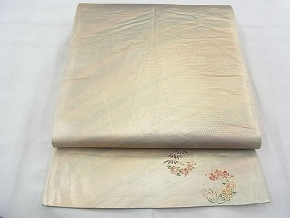 平和屋着物◎六通柄袋帯 霞文 金糸 引箔 逸品 BAAF0582jm