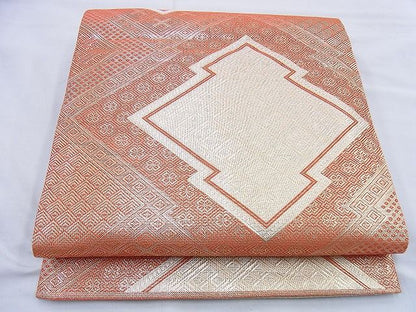 平和屋着物◎佐賀錦 全通柄袋帯 美加沙 松皮菱 金糸 逸品 BAAF0835jm