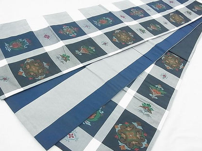 平和屋着物◎六通柄袋帯 飾花文 逸品 BAAE9681ns