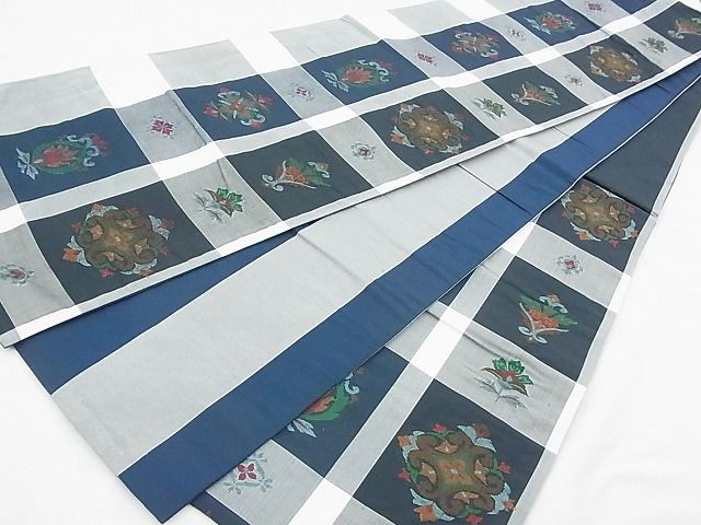 平和屋着物◎六通柄袋帯 飾花文 逸品 BAAE9681ns