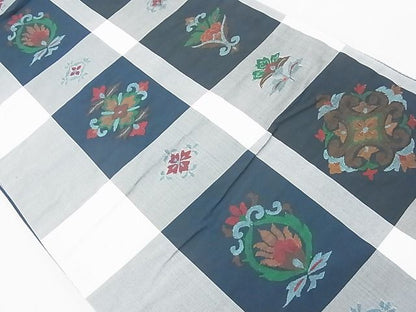 平和屋着物◎六通柄袋帯 飾花文 逸品 BAAE9681ns