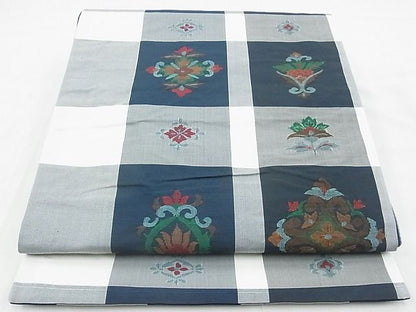 平和屋着物◎六通柄袋帯 飾花文 逸品 BAAE9681ns