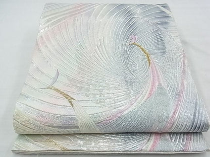平和屋着物◎佐賀錦 六通柄袋帯 鶴 金銀糸 逸品 BAAE9709ns