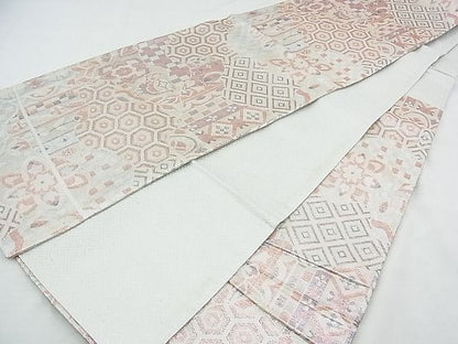平和屋着物◎新佐賀錦 六通柄袋帯 花鳥文 金銀糸 逸品 BAAE9726ns