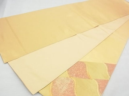 平和屋着物◎太鼓柄袋帯 変わり市松文様 金糸 逸品 BAAE9765ns