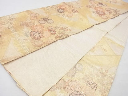 平和屋着物◎佐賀錦 六通柄袋帯 松皮菱花文 金糸 逸品 BAAE9769ns
