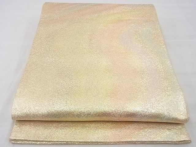 平和屋着物◎佐賀錦 六通柄袋帯 霞文 金糸 逸品 BAAE9800ns