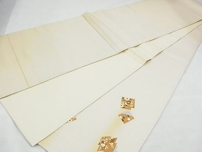平和屋着物◎太鼓柄袋帯 手描き 松皮菱花文 金彩 逸品 BAAF7100ns