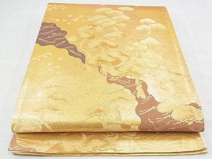 平和屋着物◎六通柄袋帯 浜松文 金糸 逸品 BAAF7103ns