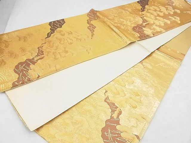 平和屋着物◎六通柄袋帯 浜松文 金糸 逸品 BAAF7103ns
