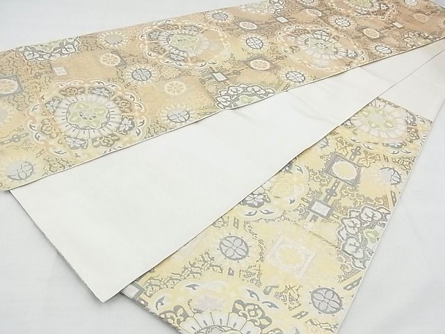 平和屋着物◎六通柄 本袋帯 正倉院花文 双重箔 逸品 BAAF7118ns