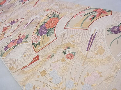 平和屋着物◎六通柄袋帯 唐織 光悦錦 シルクロード 金糸 逸品 BAAE9104ph