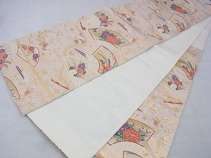 平和屋着物◎六通柄袋帯 唐織 光悦錦 シルクロード 金糸 逸品 BAAE9104ph
