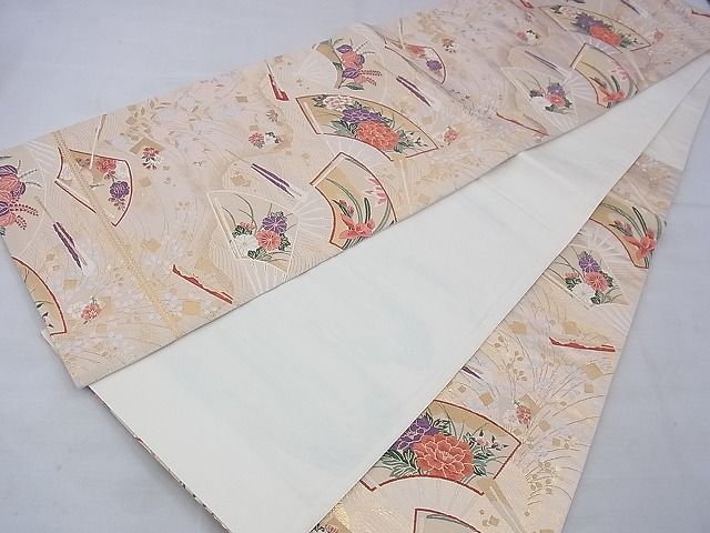 平和屋着物◎六通柄袋帯 唐織 光悦錦 シルクロード 金糸 逸品 BAAE9104ph