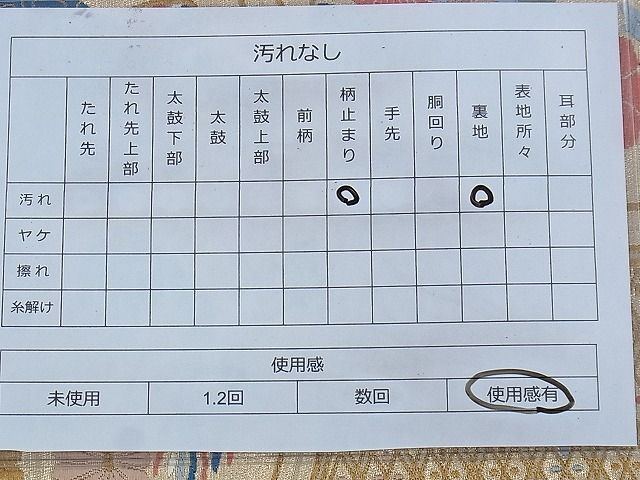 平和屋着物◎六通柄袋帯 唐織 花鳥亀甲文 金糸 逸品 BAAE9109ph