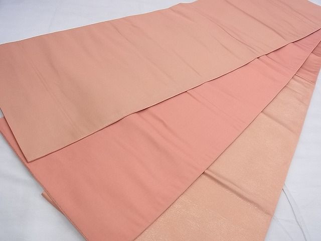 平和屋着物◎太鼓柄袋帯 総刺繍 色紙花唐草文 金糸 逸品 BAAF7841ph
