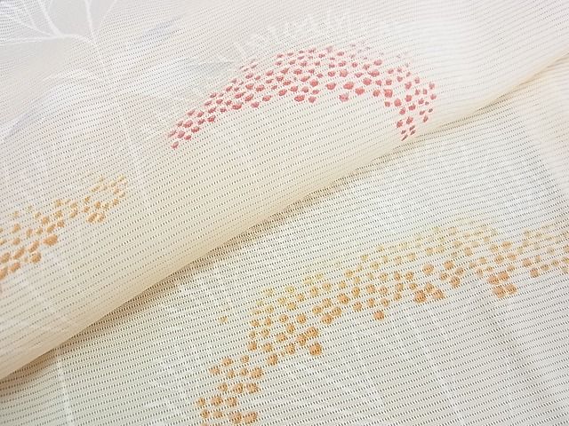 平和屋着物■夏物　付下げ　絽　草花文　逸品　DAAF2166wb